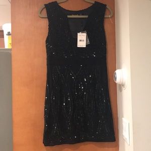 NWT Free People black sequin dress